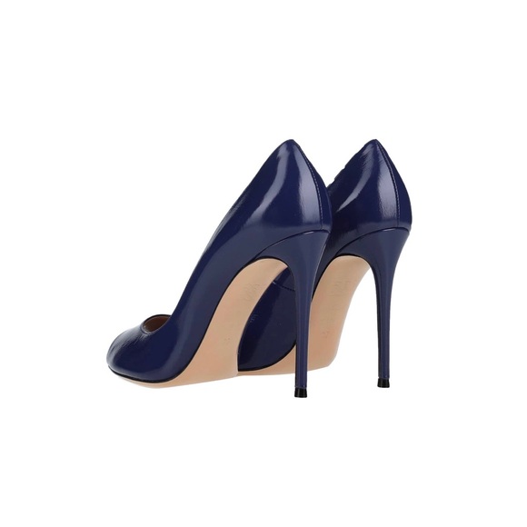 Casadei Dark Purple Leather Tall Heels US 6.5 - Picture 4 of 4